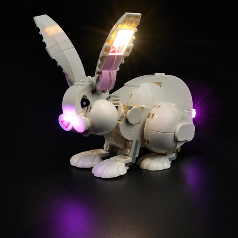 LED Light Kit for Lego-31133 White Rabbit, Compatible Lighting Set for Lego Building Blocks Model (Lights Only)