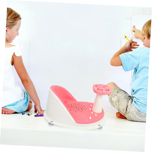Bath Seat for Boy Girl Non Slip Bathtub Chair with Suction Cups Comfortable Support for Newborns to Easy to Clean