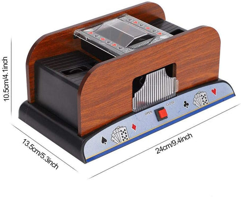 ZJchao Automatic Card Shuffler, Battery Operated Poker Shuffling Machine for Home Tournament Use.