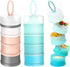 Manwetye 2 PCS 4 Layers Sakura Baby Milk Formula Dispenser & Container Box