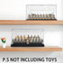 Figure Display Case Box for Lego Minifigures, Acrylic Dustproof Showcase Base for Figure Blocks Toys