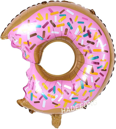 6PCS Big Donut Foil Balloons, Large Mylar Doughnut Balloons for Birthday Party Wedding Decoration Baby Shower