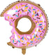6PCS Big Donut Foil Balloons, Large Mylar Doughnut Balloons for Birthday Party Wedding Decoration Baby Shower