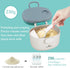 LNQ LUNIQI 1Pcs 230g) Baby Formula Dispenser with Scoop and Leveller, Portable Milk Powder Container, Cute Formula