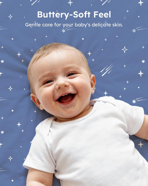 28x52x8in 3 Pack Unnivoll Baby Crib Sheets for Boys Girls, Fitted Crib Sheet Neutral for Standard Crib and Toddler