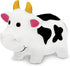 Dollibu Cow Bath Water Squirter Toy - Floating White Rubber Bath Toy,