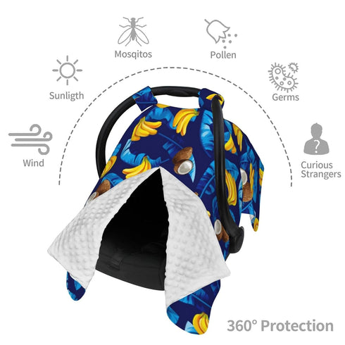 CQMZJHU Bananas Sign Baby Car Seat, Rain Shelter, Multifunctional Nursing Cover for Newborns, Mother Care