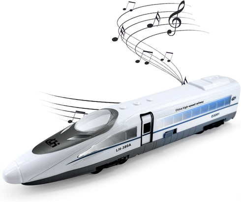 OTONOPI Electric Bullet Train with Lights and Sounds Subway Locomotive Engine High