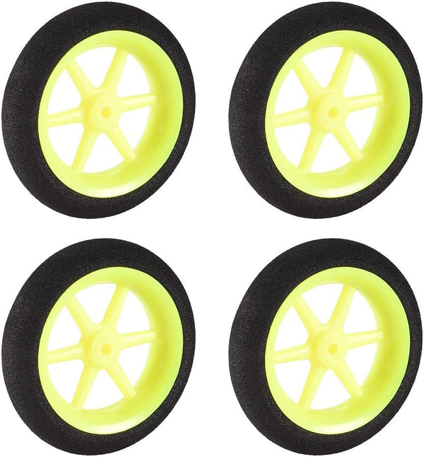uxcell Micro Sport Wheel for RC Model Plane Aircraft, 0.15 Inch x 1.96 Inch, 4PCS