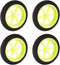 uxcell Micro Sport Wheel for RC Model Plane Aircraft, 0.15 Inch x 1.96 Inch, 4PCS
