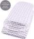 2-Pack Waterproof Bassinet Sheets for Baby Boy or Baby Girl - (Grey Chevron & Grey Polka Dots)