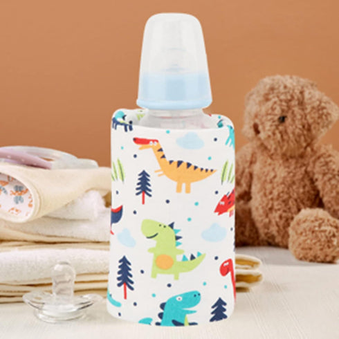 GOTOTOP Portable Baby Bottle Warmer Case for On the Go, USB Heated Bottle Pouch for Car and Travel, Insulated Milk
