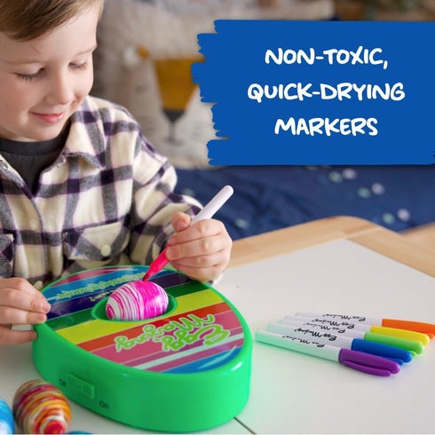 Set 8 3 Eggmazing Egg Decorator Easter Egg Decorator Kit - Arts and Crafts - Includes Egg Decorating Spinner