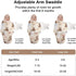 Baby Swaddle Blanket, Super Soft Material, Newborn Adjustable Swaddles, 2-Way Zipper Sleep Sack, Honey Bear