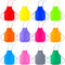 Caydo 12 Pieces Children's Artists Fabric Aprons, 12 Colors for Kitchen, Classroom, Crafts