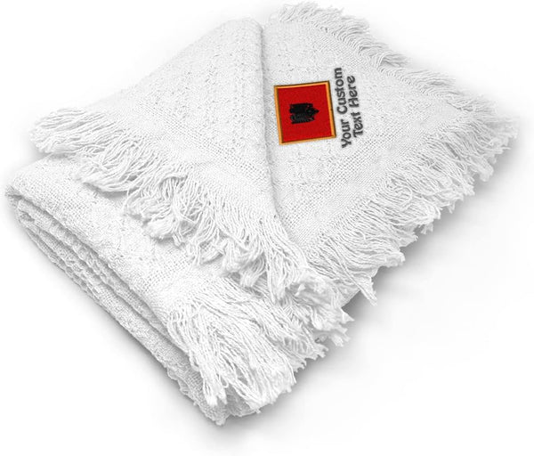 Fastasticdeals Custom Embroidery Nursery Bedding Baby Blankets for Boys & Girls Albania Cotton
