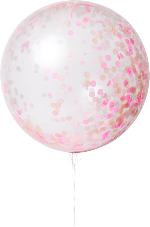 Meri Meri Pink Giant Confetti Balloon Kit, Pack of 3 Balloons