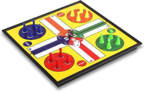 Andux Foldable Magnetic Ludo Chess Portable Board Game Set, CXYXQ-03 (M)