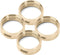 INJORA Brass Inner Beadlock Rings - 27g/pc 1.3" Wheel Weights for 1/24 1/18 RC Crawler Upgrade