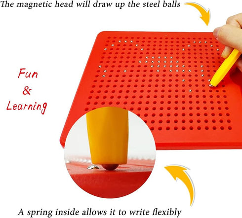 3 Pieces Replacement Stylus Magnetic Drawing Pen for Magnetic Drawing Board, Yellow