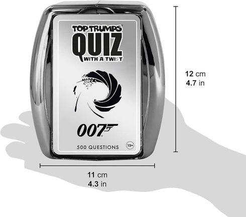 Top Trumps James Bond Movie Trivia Game - Quiz Games for Kids and Adults, Great Travel Games