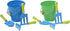 JustForKids 2 Pack Garden Tool Set Green & Blue Metal Pails with