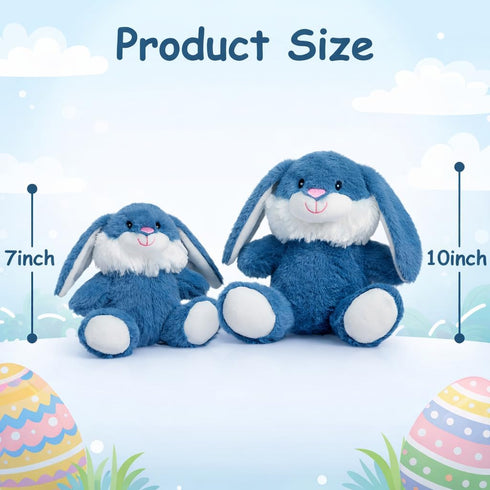 7 inch HollyHOME Easter Bunny Stuffed Animal Stuffed Bunny Plush Soft and Cuddly Stuffed Rabbit Easter Gift for Kids