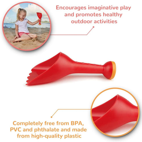 18M+ Hape Beach and Sand Toys Rain Shovel Toys| Shovel Beach Long Handled Toy for Toddlers
