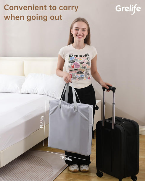 33" Grelife Portable Travel Bed Rail for Toddlers (Compact), Fast Install, Adjustable Height, Tall Toddler Bed Rails