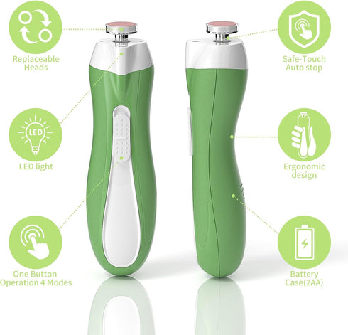 Trimmer 6 Baby Nail File Electric, Baby Nail with Grinding Heads for Newborn, Infant, Toddler & Adult, Whisper Quiet