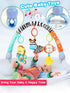 Pau1Hami1ton Gifts.S-19(Zebra) Baby Stroller Arch Toys, Car Seat Toys,Bouncer Toy Bar/Mobile for Bassinet,Adjustable