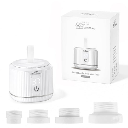 TARSHYRY Portable Milk Warmer for Travel,Portable Baby Milk Bottle Warmer 4 Levels Temperature