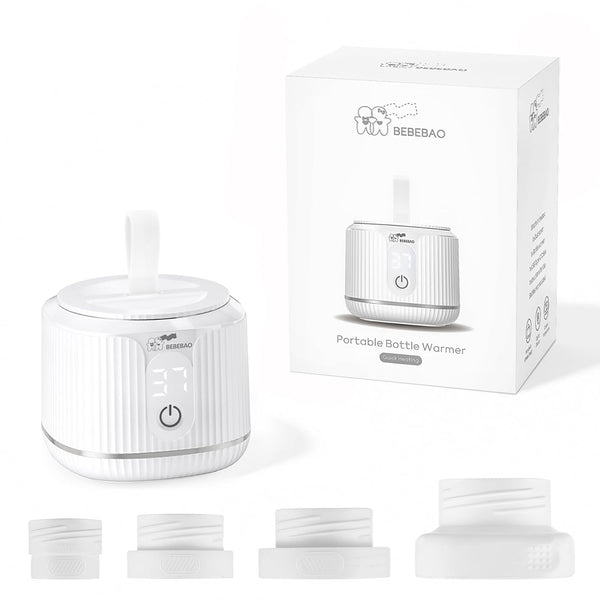 TARSHYRY Portable Milk Warmer for Travel,Portable Baby Milk Bottle Warmer 4 Levels Temperature