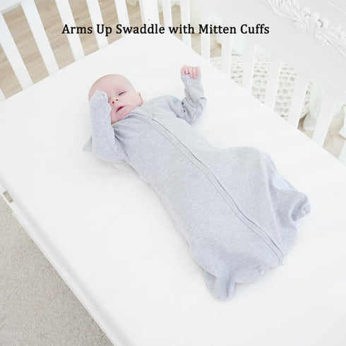 Roksuma 3-6 2-Pack 2-Way 0.8 100% Transition Swaddle Baby Sleep Sack Months, Transitional Swaddle Sack Arms Up Swaddle