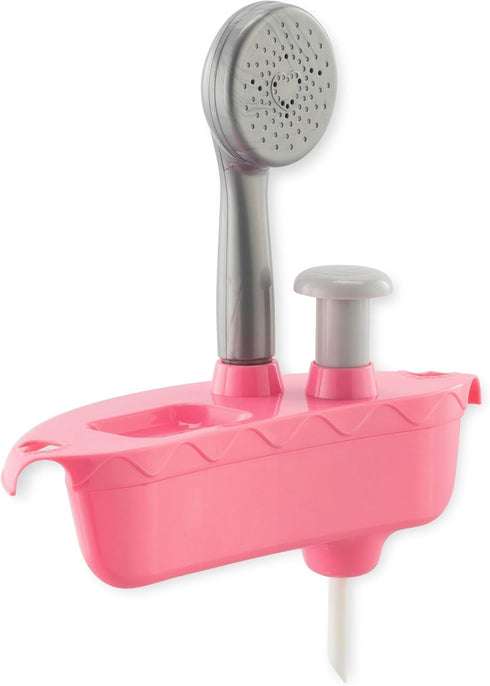 Corolle Baby Doll Bathtub with Shower - Accessory Play Set for 12" & 14" Dolls in Pink
