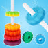Spinning Stacking Toy for Kids, Premium Dual-Color Rainbow Tower Spinning Wheels, BPA-Free ABS Plastic, Fun Learning