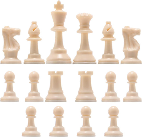 Amerous Chess Pieces, Chessmen with 3.75” King Height, Figure Figurine Chess Pawns for Chess Board Game - Pieces Only