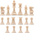 Amerous Chess Pieces, Chessmen with 3.75” King Height, Figure Figurine Chess Pawns for Chess Board Game - Pieces Only