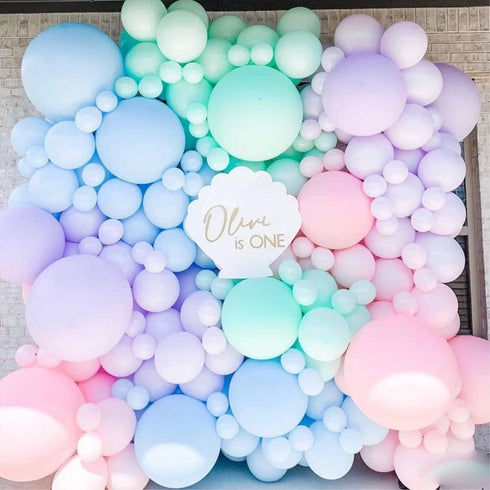 15 Pcs 18 Inch Pastel Blue Balloons for Birthday Wedding Baby Shower Party Decorations (Pastel Blue)
