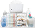 Acrylic Diaper Organizer, Changing Table Organizer, Removable Side Bins Baby Diaper Caddy for Essentials