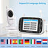 Video Baby Monitor with Camera, 3.2 Inch LCD Display, Night Vision, Two-Way Audio, and Room Temperature Monitoring