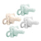 Dr. Brown's HappyPaci 100% Silicone Baby Pacifier, Contoured One-Piece Design, Gray, Green,