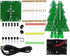 3D Xmas Tree Soldering Project Electronic DIY Kit, Upgraded 7 Color Flashing LED PCB Kit