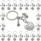 20PCS Microphone Keychain Musical Instrument Keychain, Inspirational Gift for Music Teacher Student Musicians