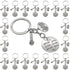 20PCS Microphone Keychain Musical Instrument Keychain, Inspirational Gift for Music Teacher Student Musicians