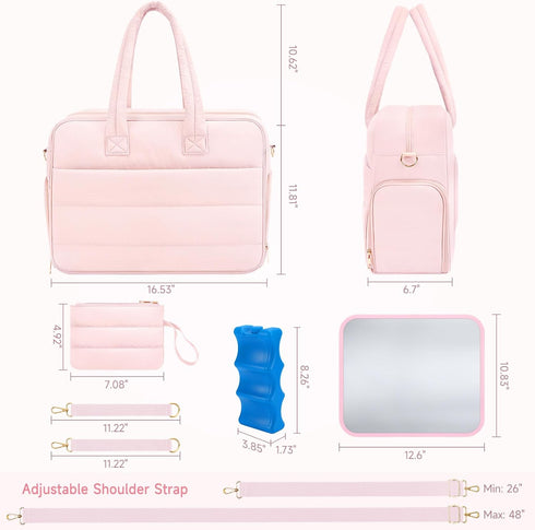 Zalirium S1/S2 15.6" Pack, Breast Pump Bag with Insulated Breast Milk Cooler Pocket, Fits Spectra & Most Pumps