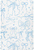 KICPOAY Cartoon Doodle Blue Bows Fitted Crib Sheets Stretchy Portable Playard Sheets for