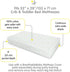 52" 28"/132 71 cm (2-Pack) BreathableBaby Cotton Percale Fitted Sheet, for x x Crib & Toddler Bed Mattress, Botanical