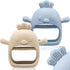 2 Packs Baby Teething Toy for 0-6 6-12 Months, Food Grade Silicone Teething Mitten, BPA Free Chew Toys