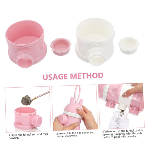 Large Capacity Portable Milk Powder Storage Container with Funnel
